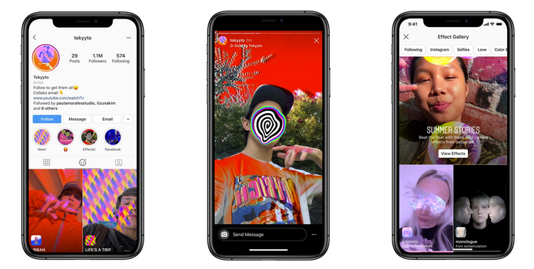 Instagram Stories lets you use your own AR effects and filters | Newsfeed.org