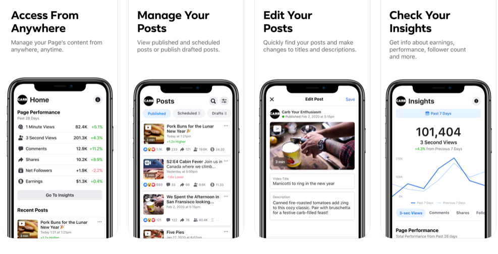 Facebook introduces the Creator Studio mobile app 