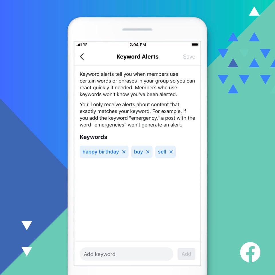 Facebook improves keyword alerts in groups Newsfeed
