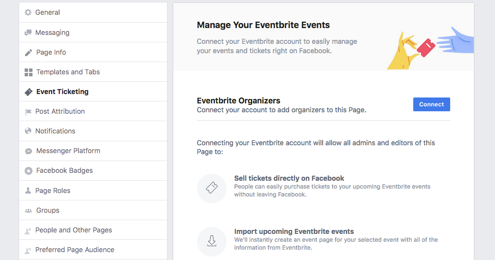 sell eventbrite tickets on facebook