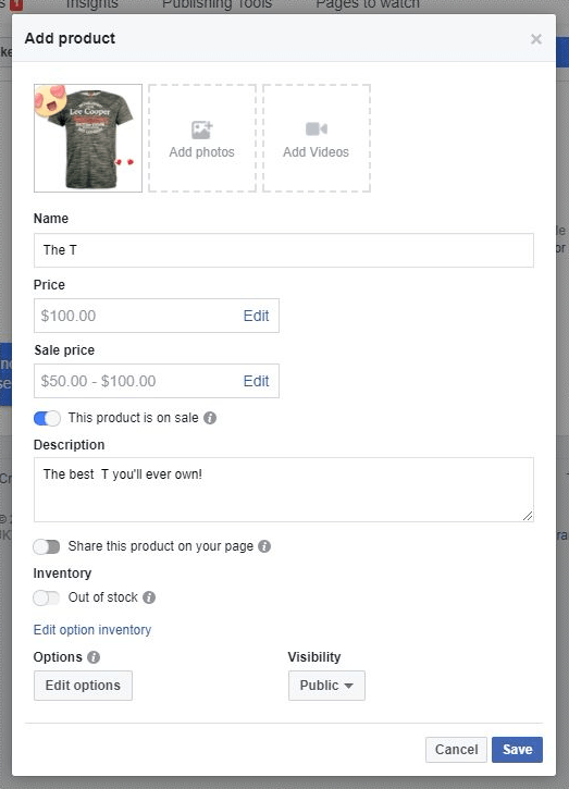 Bring back option to link a facebook page, instead of a facebook