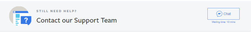 How to contact Facebook support team via chat