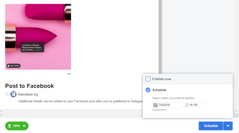 Instagram Creator - schedule posts 10