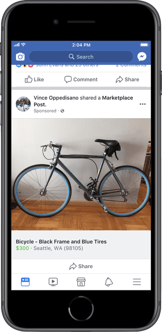 Facebook introduces ads in Marketplace