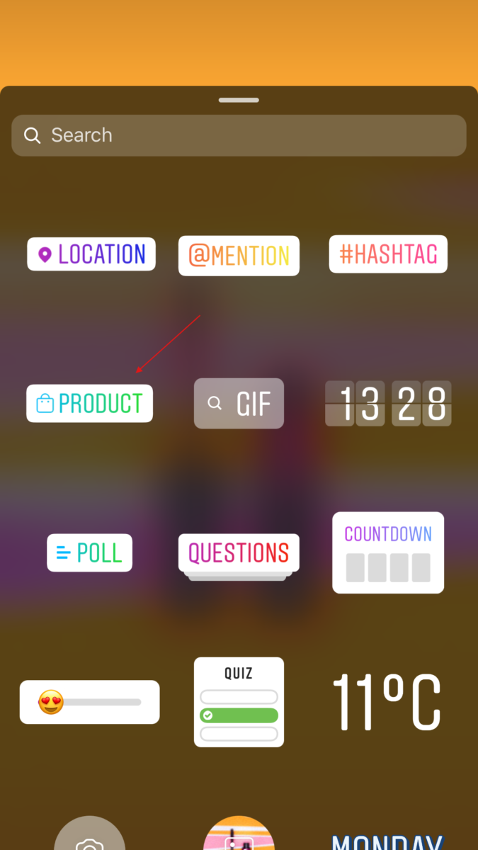 How to tag on sale in instagram story