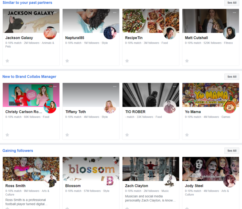 brand collabs manager gaining followers, new, similar to past creators