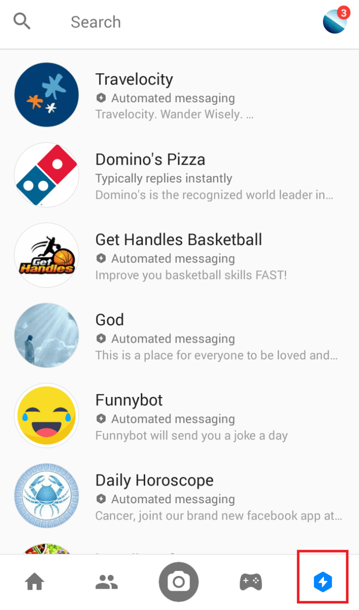 Discover messenger bots