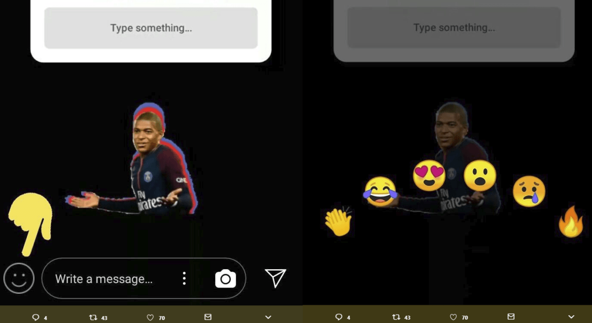 Instagram tests the new Emoji response feature in Stories